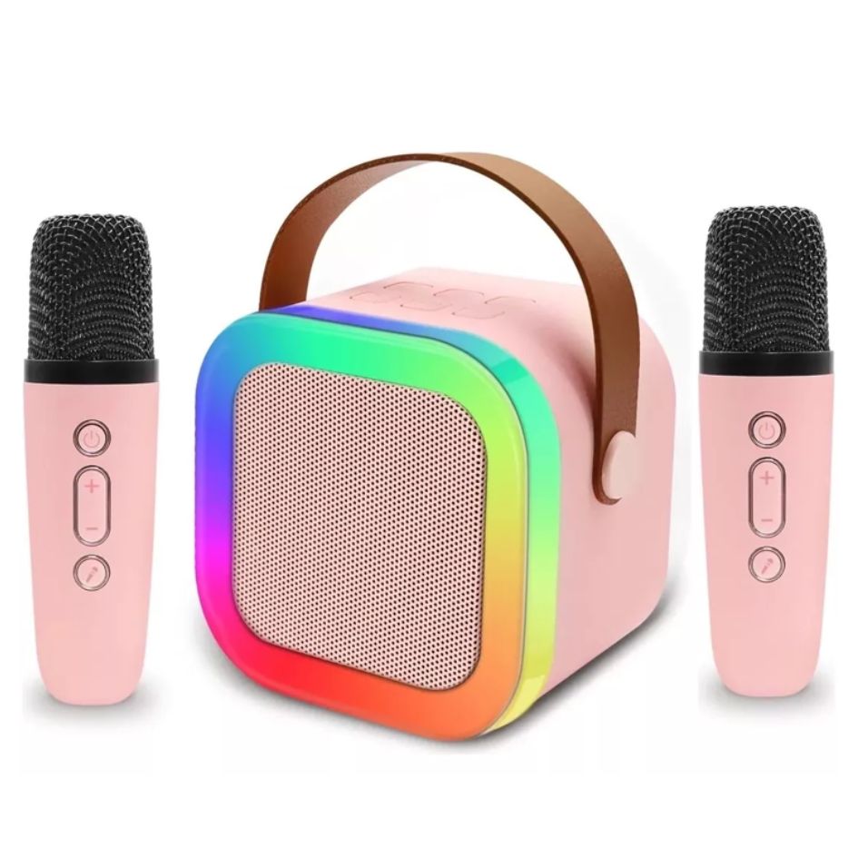 Bocina Karaoke 2 Microfonos Bluetooth
