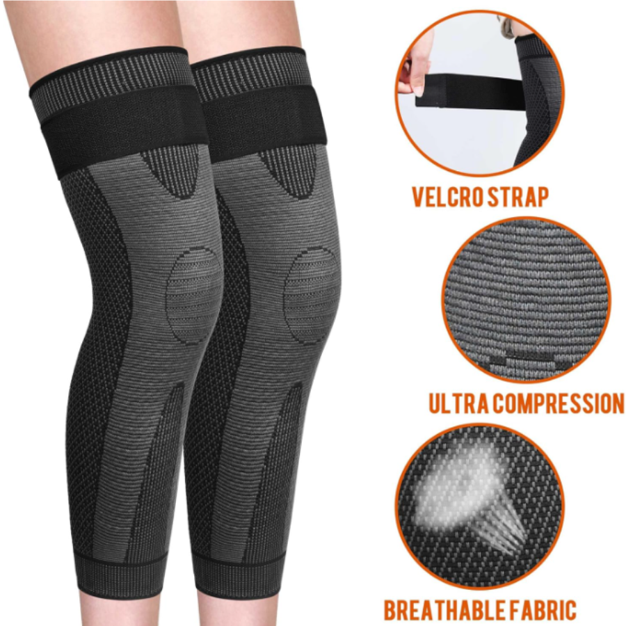 Rodillera Larga De Compresión De Rodilla