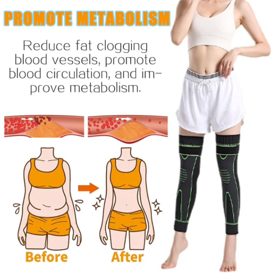 Rodillera Larga De Compresión De Rodilla