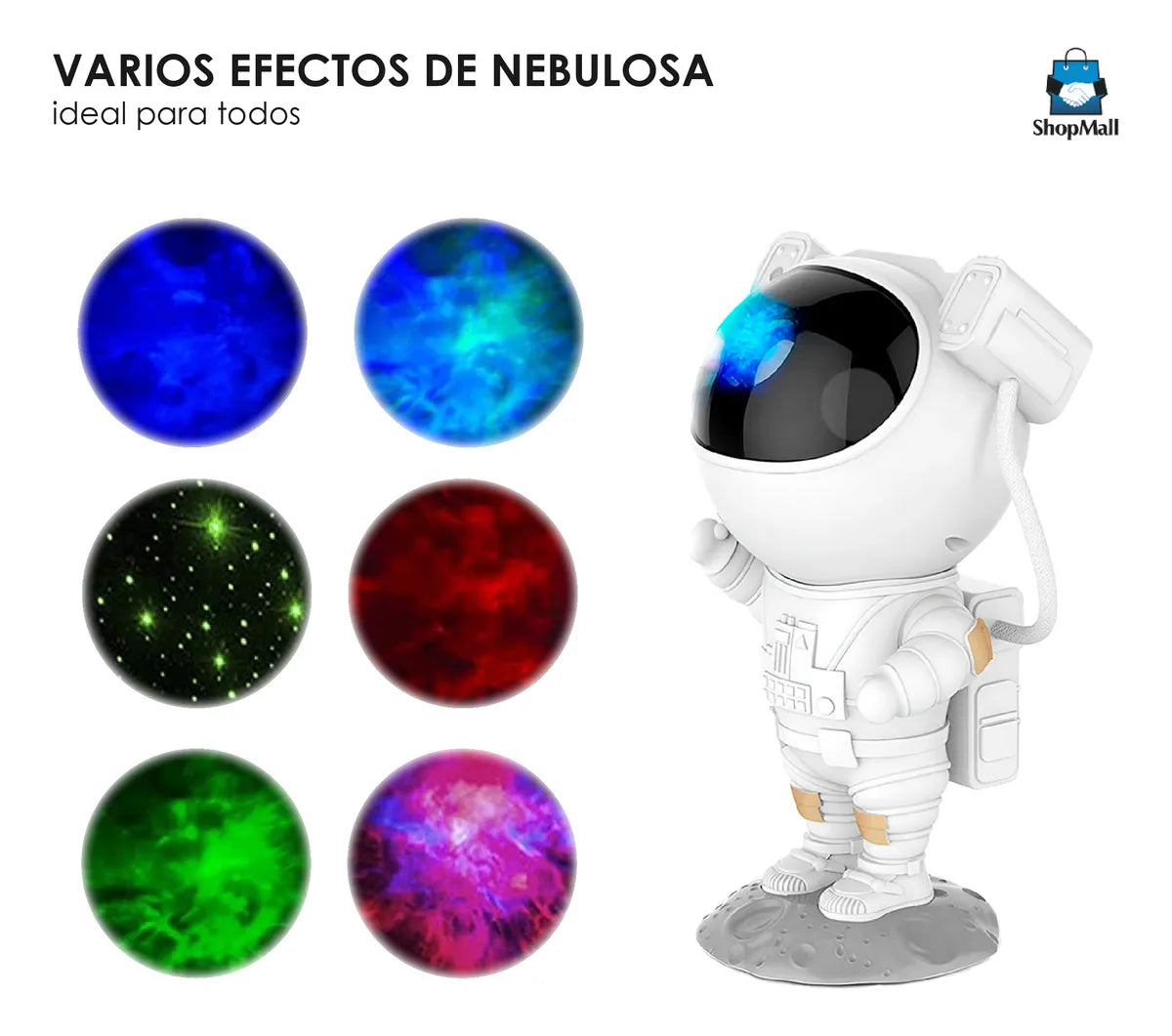 ASTRONAUTA PROYECTOR BOCINA BLUETOOH