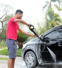 Hidrolavadora de dos baterias