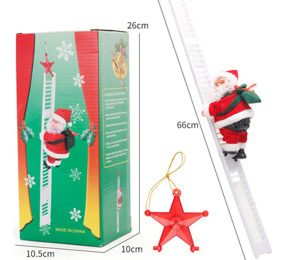 Santa Claus Sube La Escalera Navidad Dec